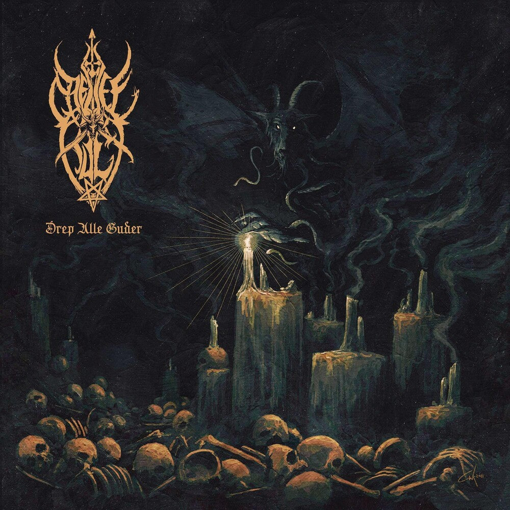 the album cover for Djevelkult - Drep Alle Guder