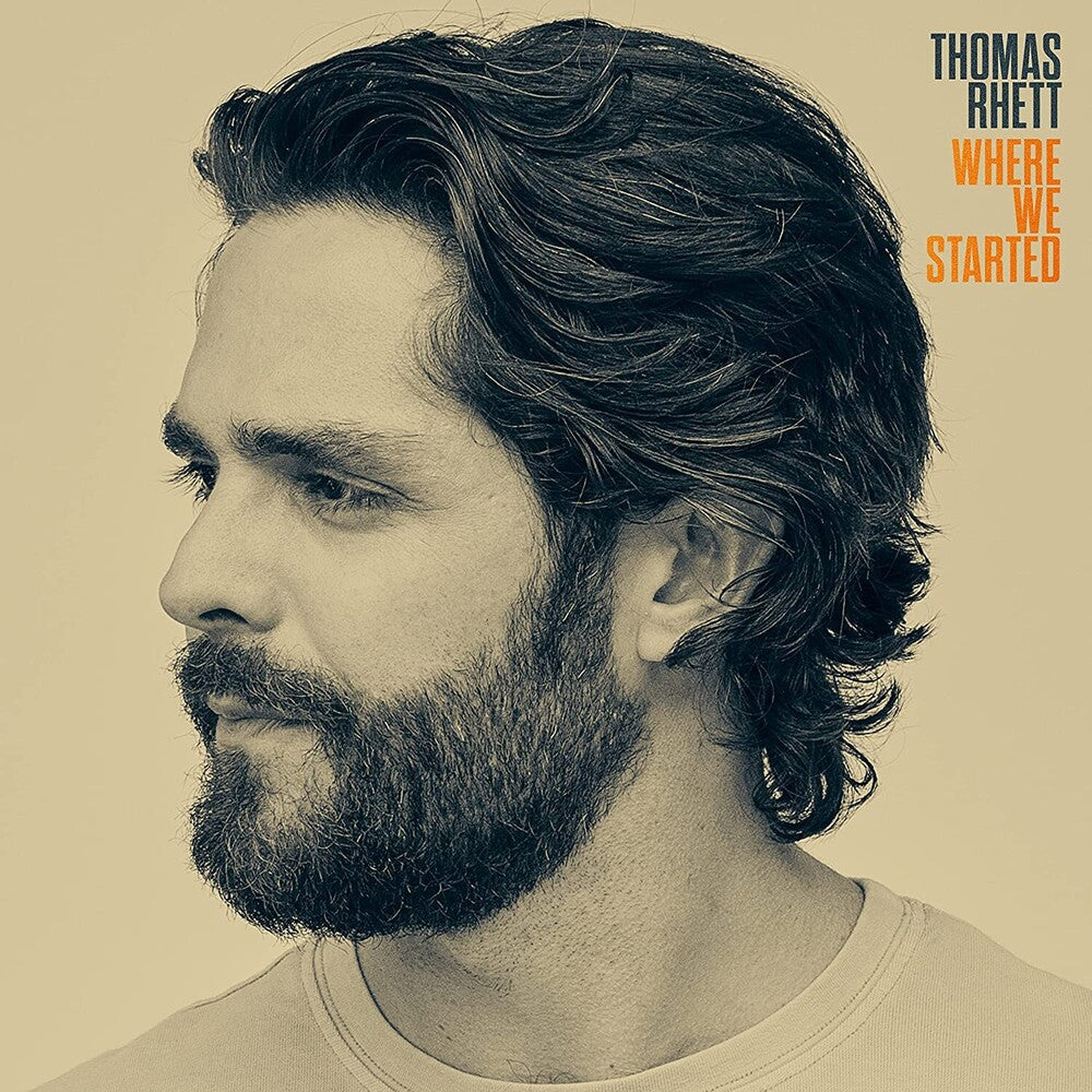 the album cover for Thomas Rhett - Where We Started [Black with Gold Swirl 2 LP]
