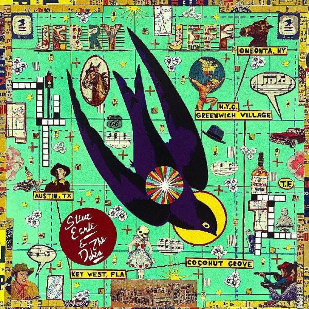 the album cover for Steve Earle & The Dukes - JERRY JEFF [LP]