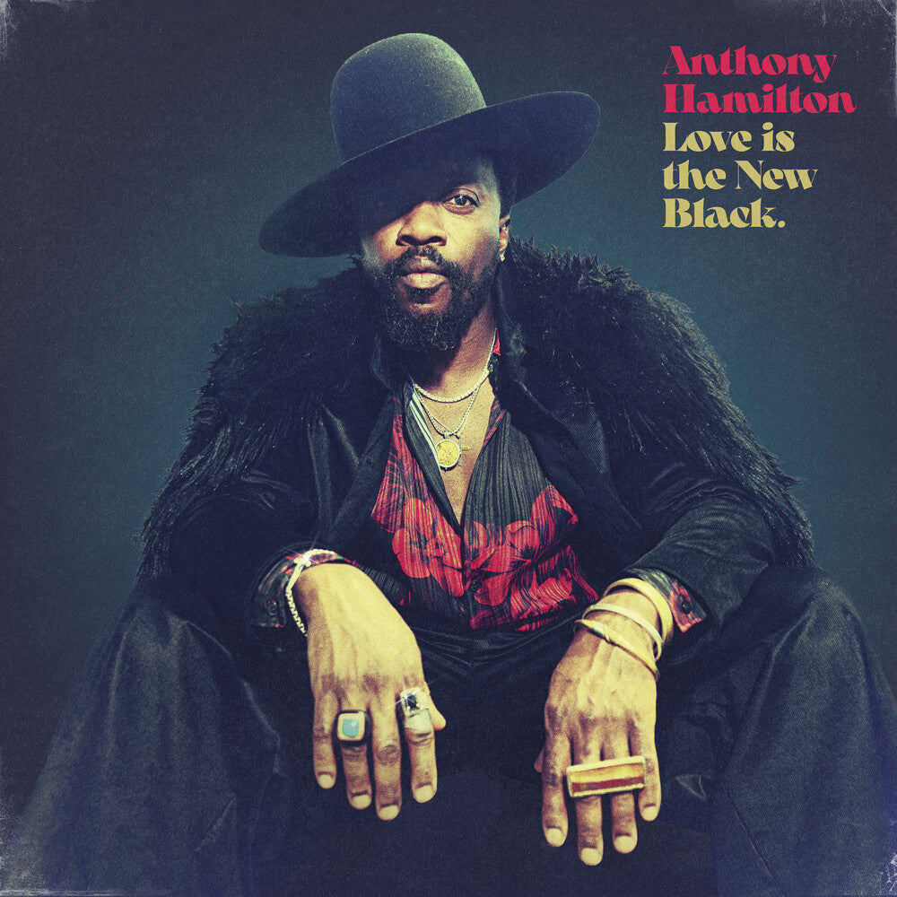 the album cover for Anthony Hamilton - Love Is The New Black [Colored Vinyl] (Gol)