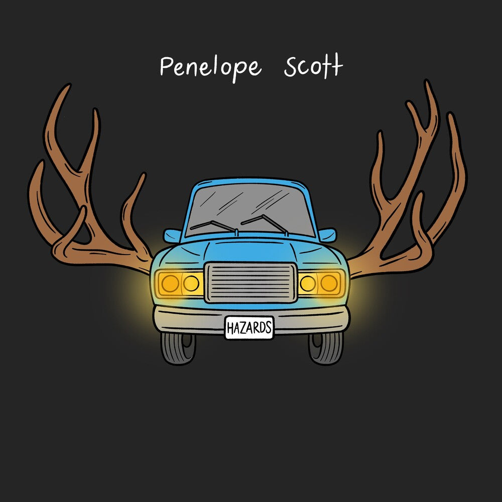 the album cover for Penelope Scott - Hazards - White & Black A-Side/B-Side (Blk) [Colored Vinyl]