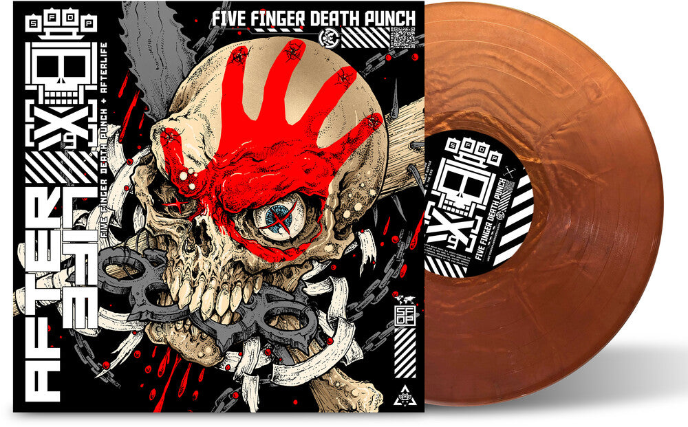 the album cover for Five Finger Death Punch - Afterlife [Colored Vinyl] (Gate)