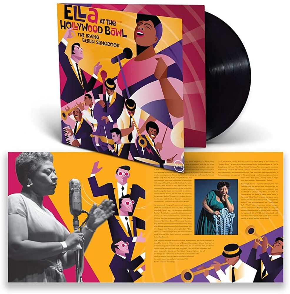 the album cover for Ella Fitzgerald - Ella At The Hollywood Bowl: The Irving Berlin Songbook [LP]