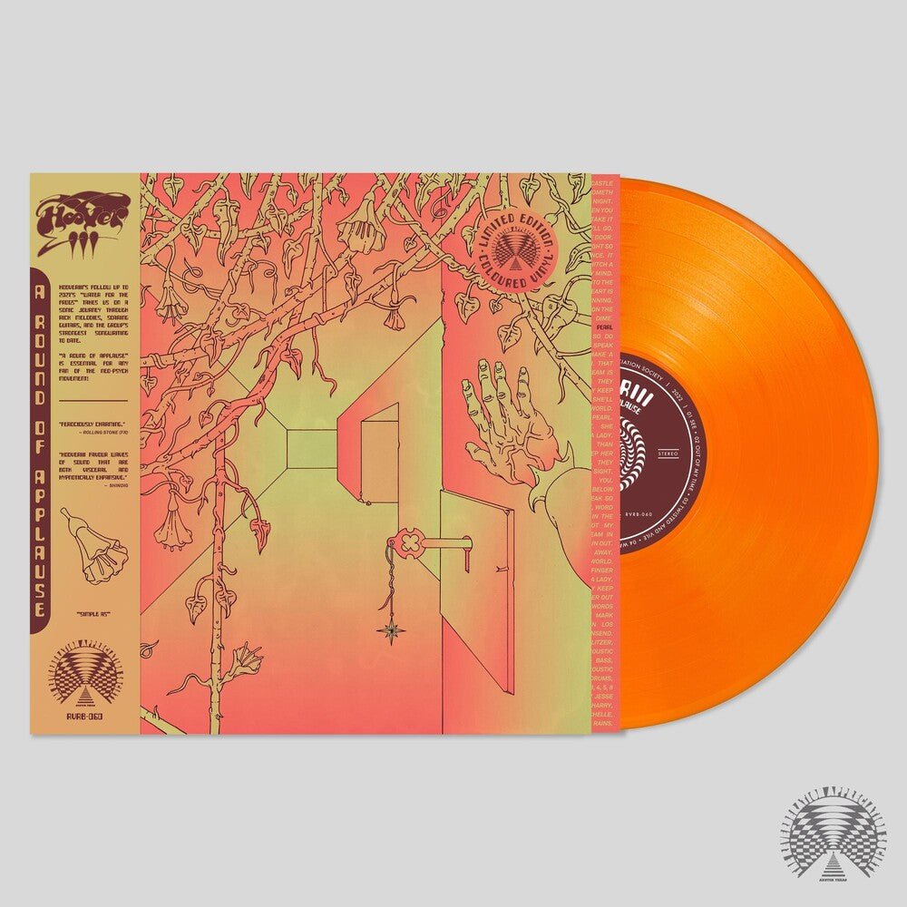 the album cover for Hooveriii - A Round Of Applause [Neon Orange LP]