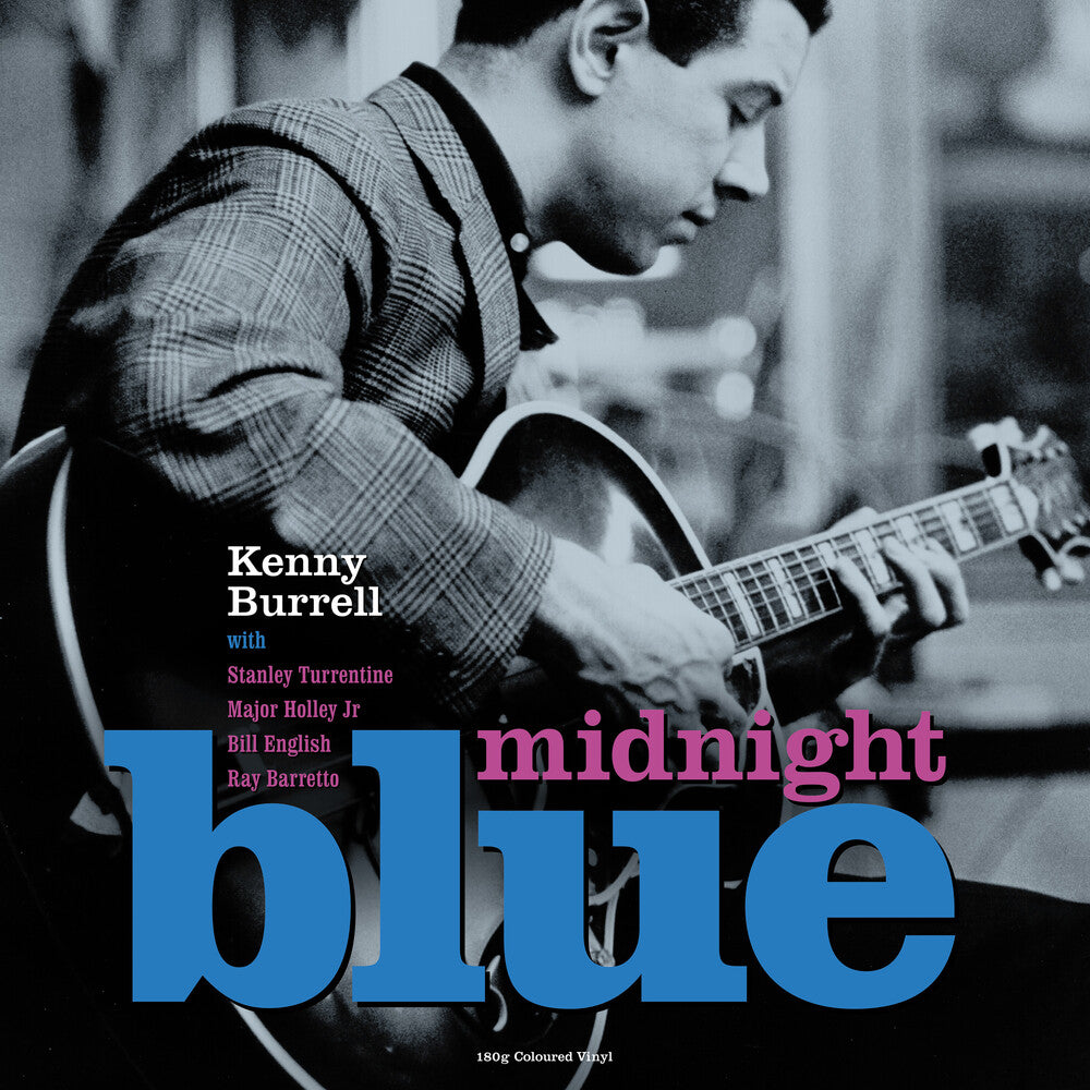 the album cover for Kenny Burrell - Midnight Blue - 180gm Blue Vinyl