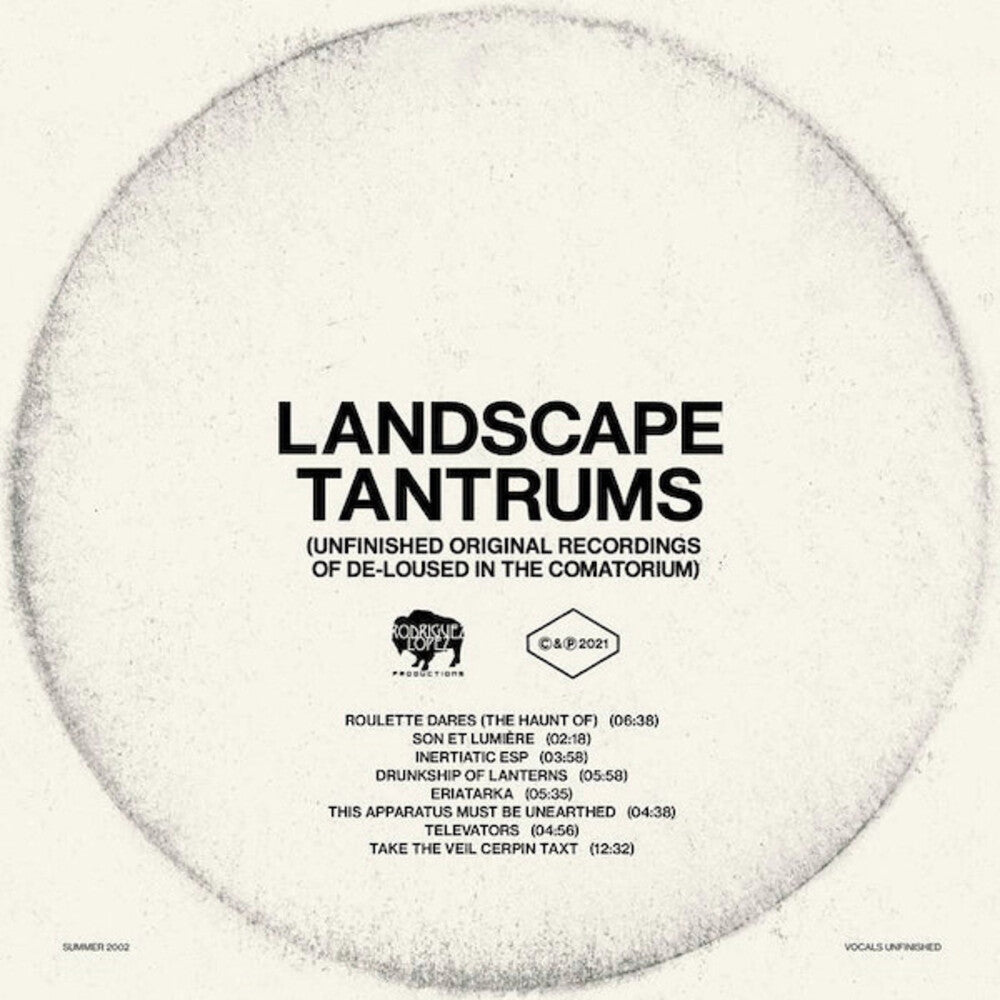 the album cover for The Mars Volta - Landscape Tantrums: Unfinished Original Recordings Of De-Loused In The Comatorium - Clear Vinyl