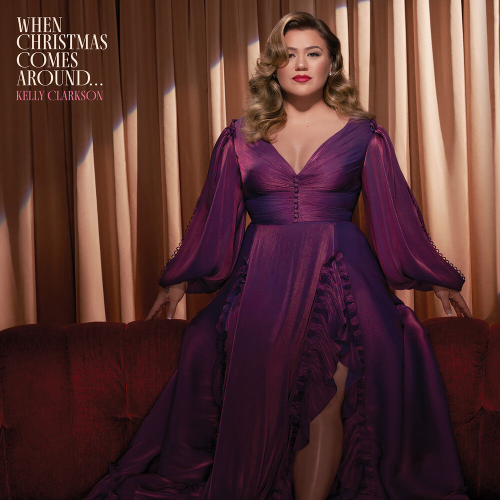 the album cover for Kelly Clarkson - When Christmas Comes Around