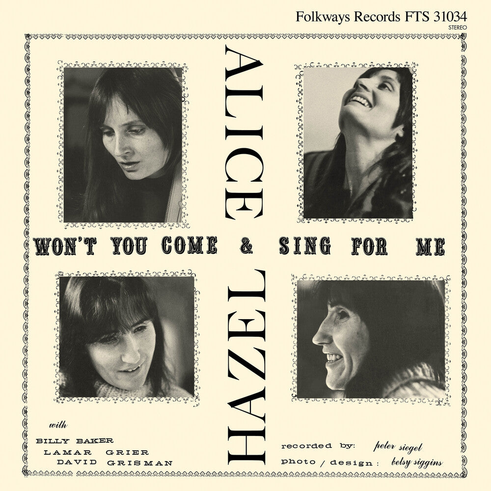 the album cover for Hazel Dickens  / Gerrard,Alice - Won't You Come & Sing For Me