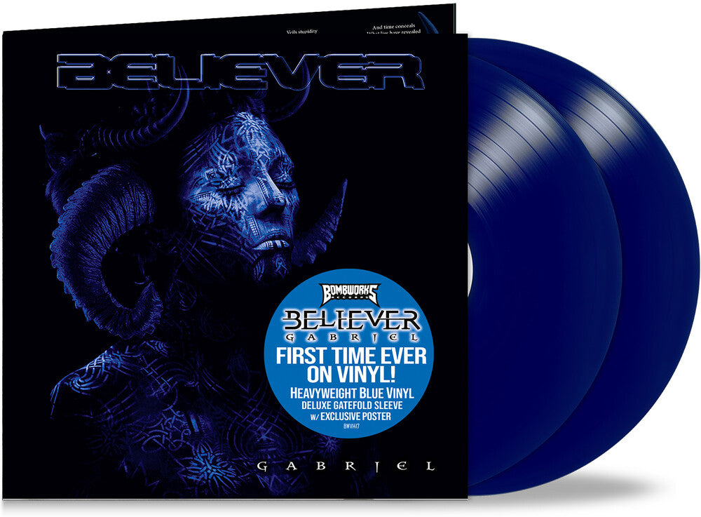 the album cover for Believer - Gabriel (Blue) [Colored Vinyl] (Gate) (Post) [Remastered]