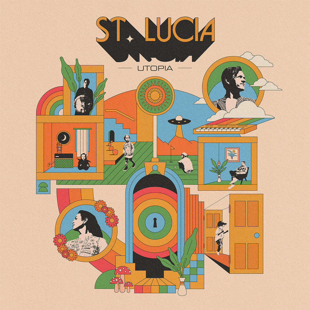 the album cover for St. Lucia - Utopia - Easter Yellow & Baby Blue