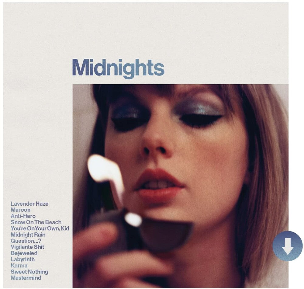 the album cover for Taylor Swift - Midnights [Moonstone Blue Edition]