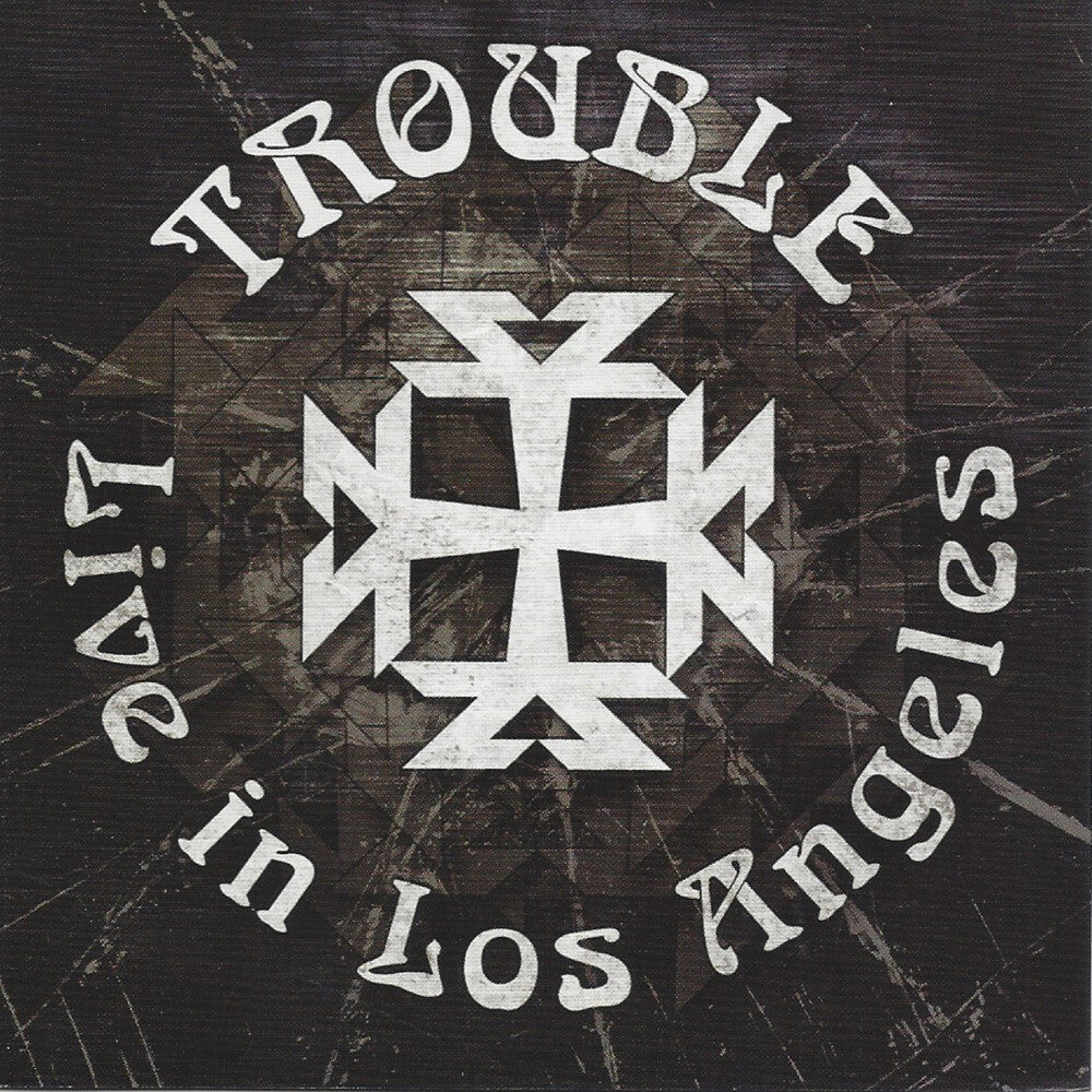 the album cover for Trouble - Live In Los Angeles
