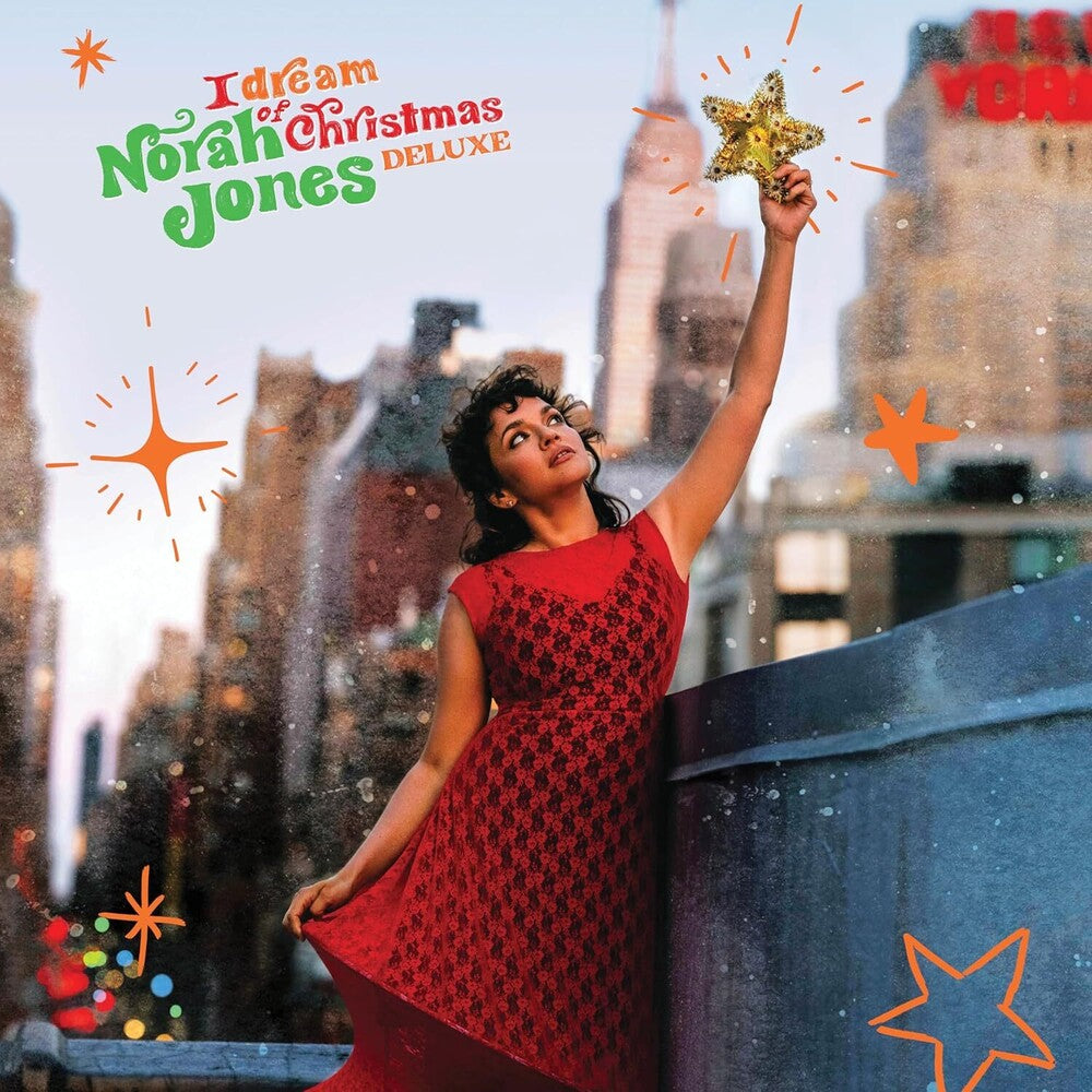 the album cover for Norah Jones - I Dream Of Christmas: Deluxe [Indie Exclusive Limited Edition Red 2 LP]