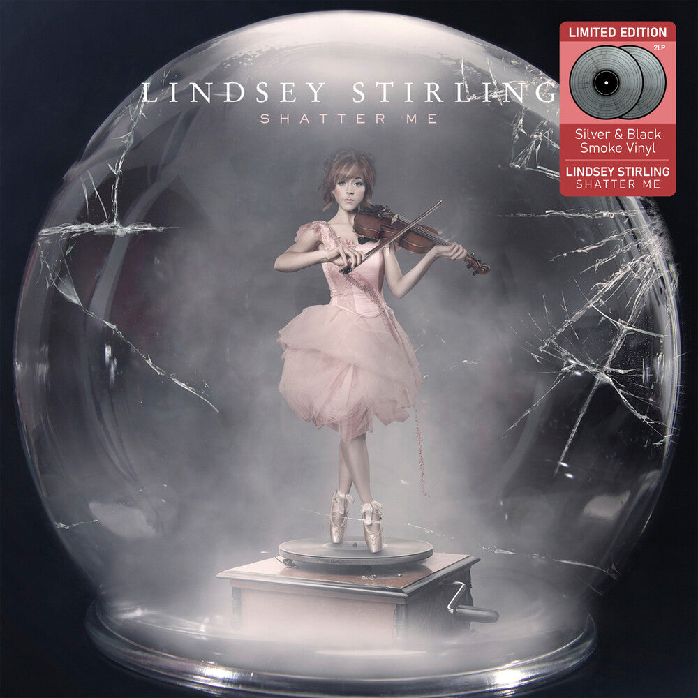 the album cover for Lindsey Stirling - Shatter Me [Limited Edition Silver and Black 2LP]