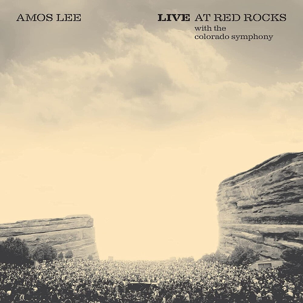 the album cover for Amos Lee - Live at Red Rocks With The Colorado Symphony [Splatter 2LP]