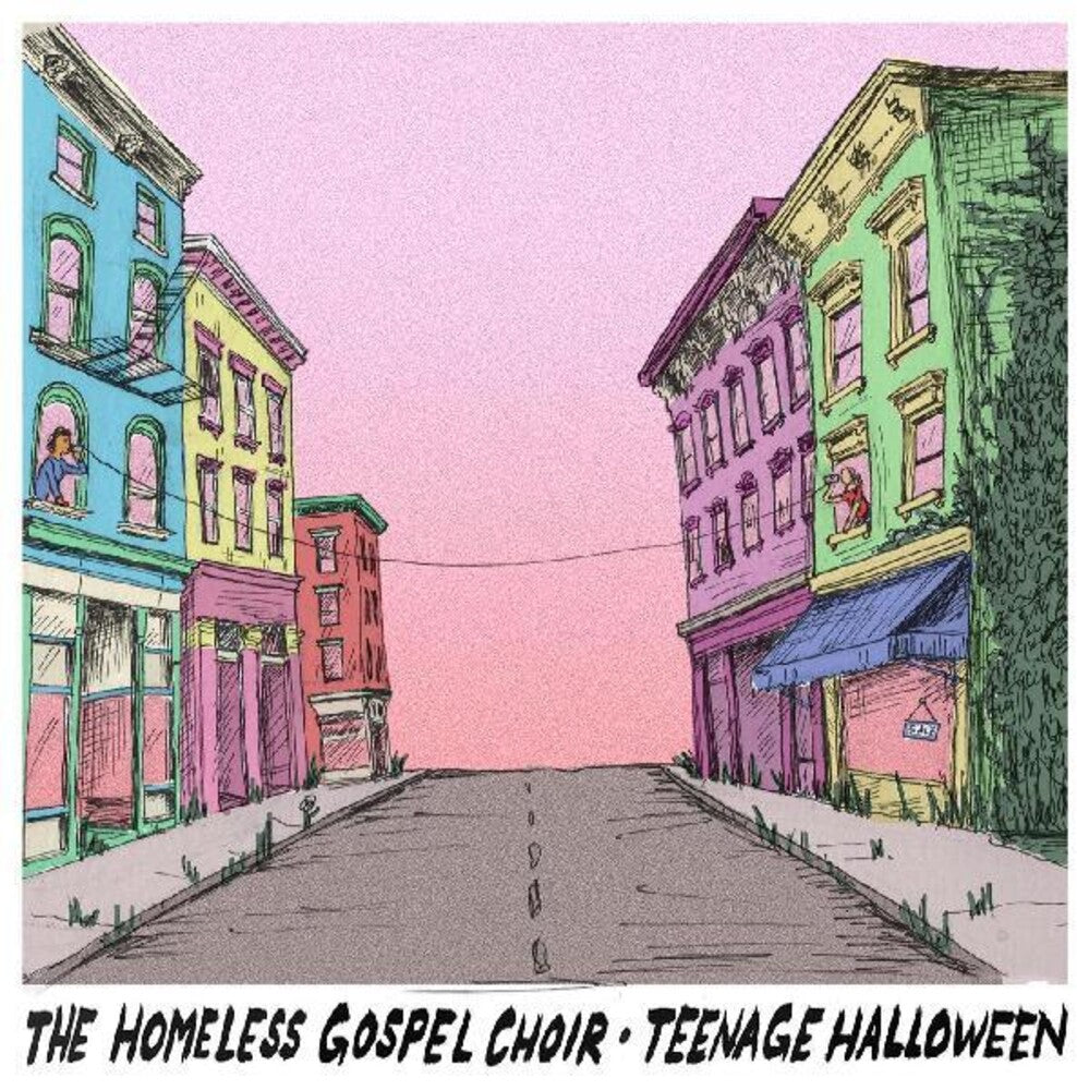 the album cover for Homeless Gospel Choir & Teenage Halloween - Homeless Gospel Choir & Teenage Halloween [Clear Vinyl]