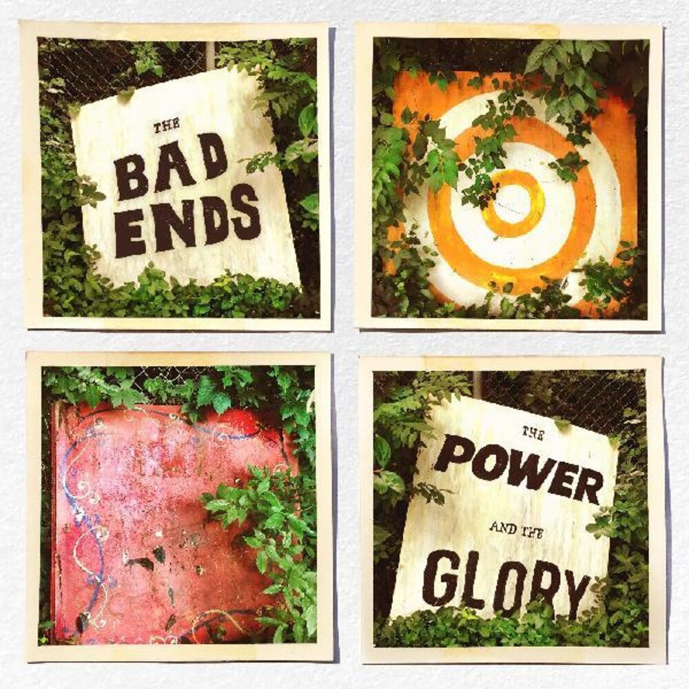 the album cover for The Bad Ends - The Power And The Glory [Indie Exclusive Limited Edition Transparent Orange LP]