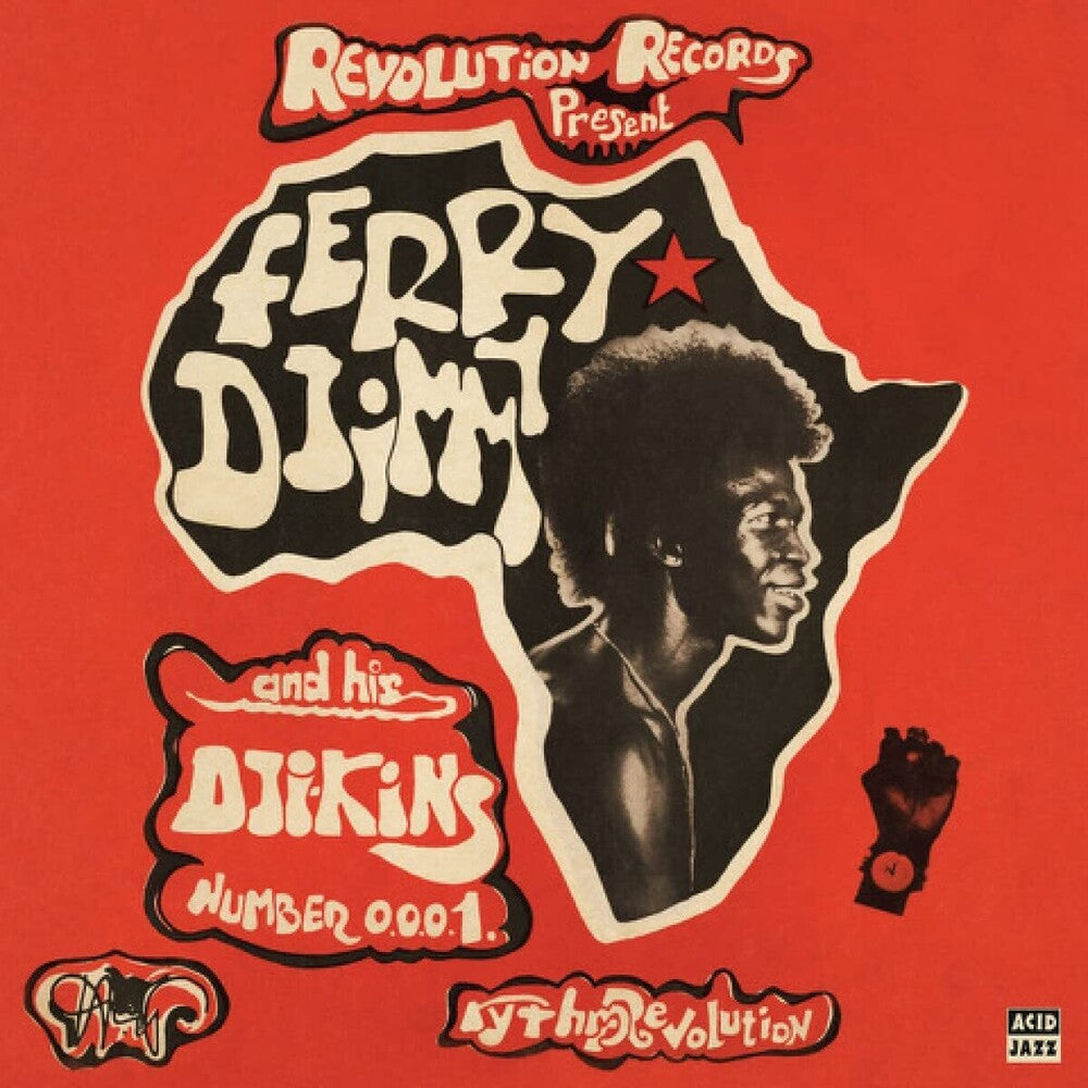 the album cover for Ferry Djimmy - Rhythm - Red [Colored Vinyl] (Red)