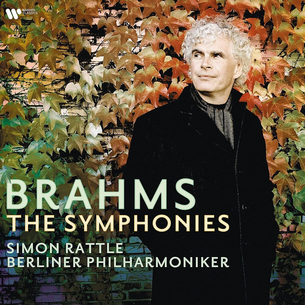 the album cover for Brahms / Simon Rattle  / Berliner Philharmonic - Brahms: The Symphonies (Port)