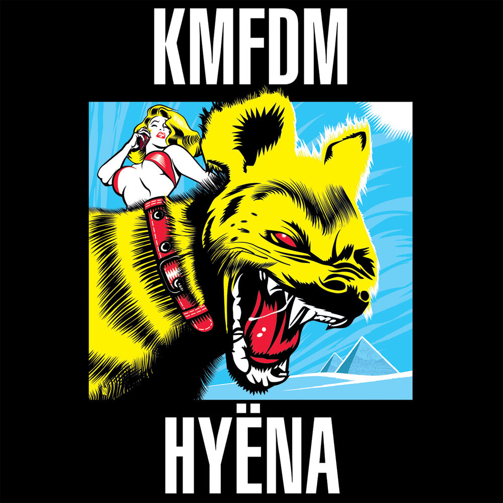 the album cover for KMFDM - Hyena