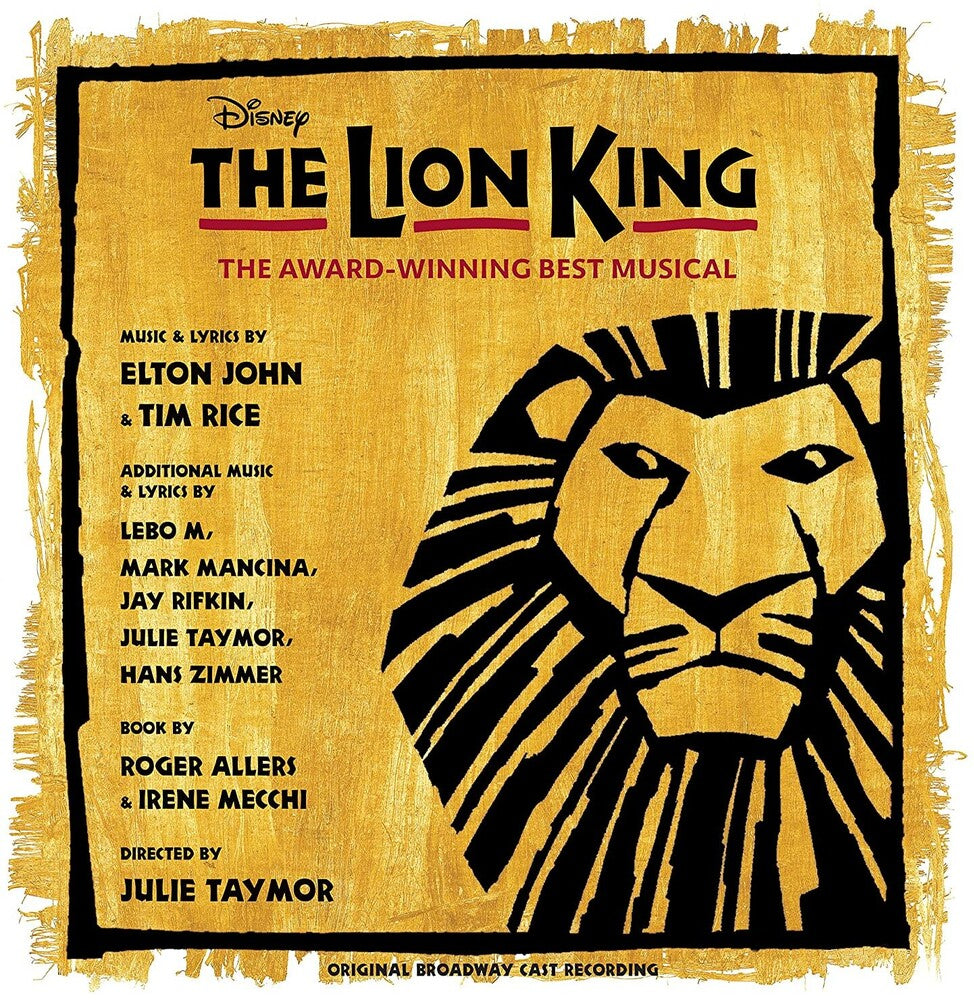 the album cover for Lion King / O.B.C.R. (Blk) (Colv) (Ylw) - Lion King / O.B.C.R. (Blk) [Colored Vinyl] (Ylw)
