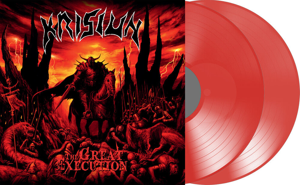 the album cover for Krisiun - The Great Execution - Red [Colored Vinyl] [Limited Edition] (Red)