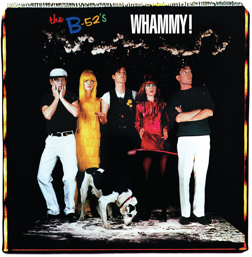 the album cover for The B-52's - Whammy!: 40th Anniversary [SYEOR 23 Exclusive Green/Black Splatter LP]