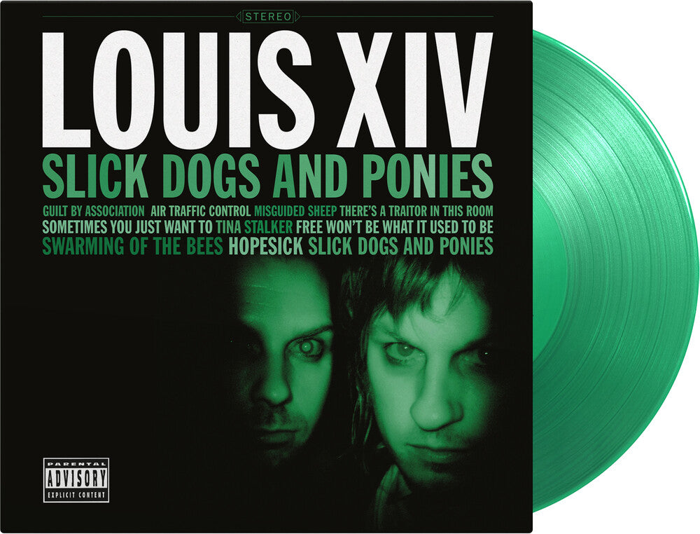 the album cover for Louis Xiv - Slick Dogs & Ponies [Colored Vinyl] (Grn) [Limited Edition] [180 Gram] (Hol)