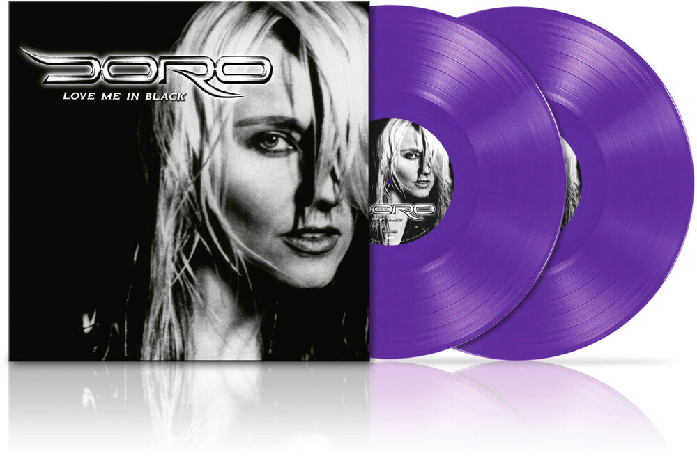 the album cover for Doro - Love Me In Black - Purple [Colored Vinyl] (Gate) [Limited Edition]