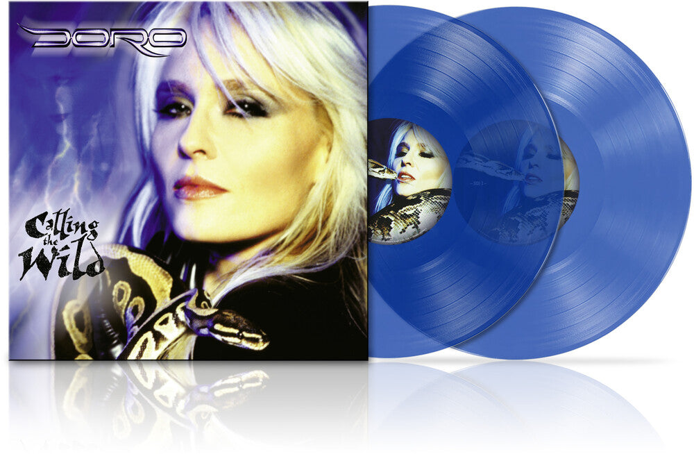 the album cover for Doro - Calling The Wild - Blue (Blue) [Colored Vinyl] (Gate) [Limited Edition]