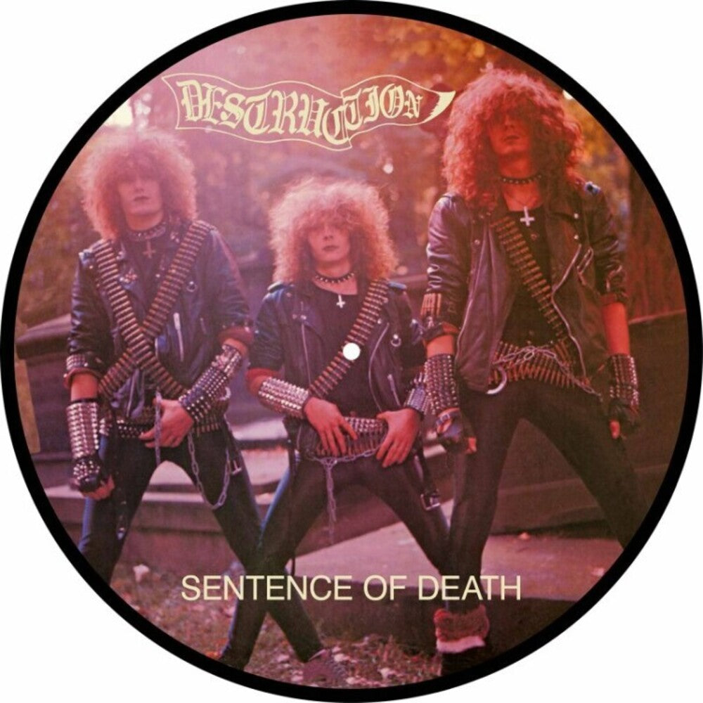 the album cover for Destruction - Sentence Of Death (Pict)