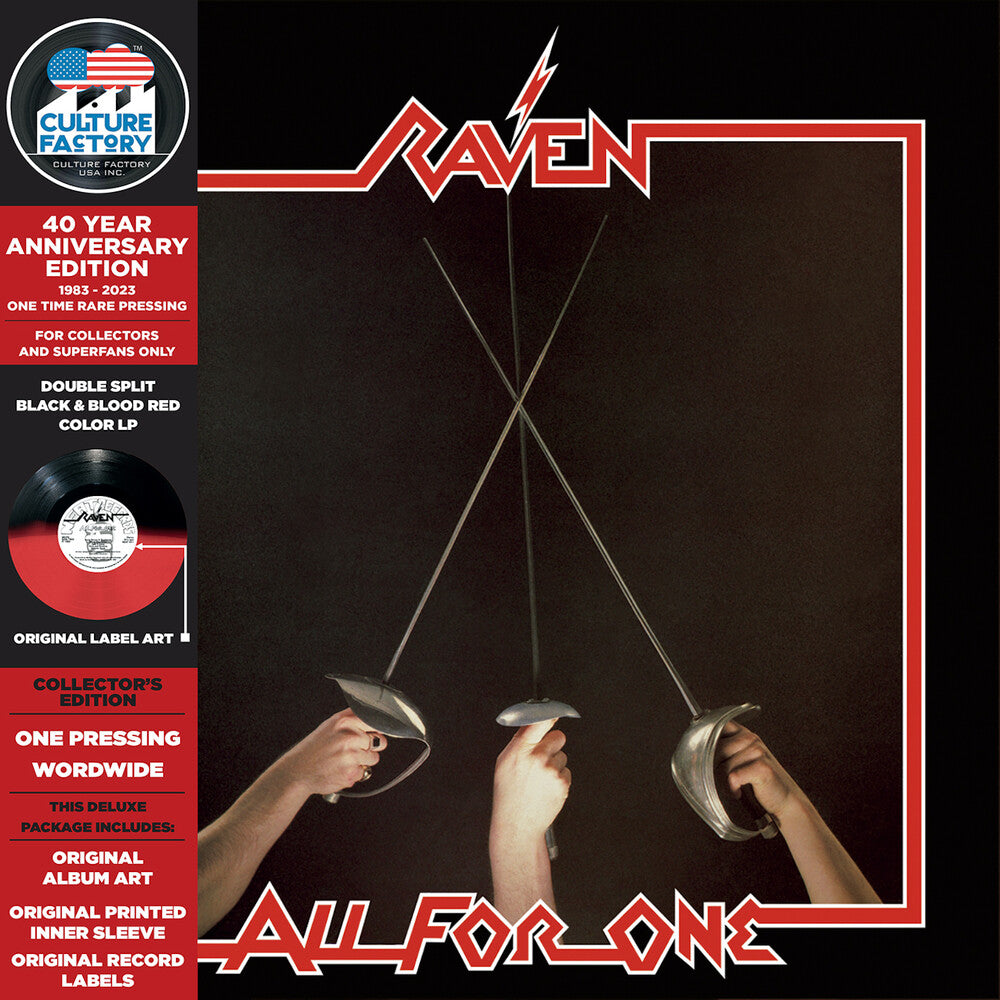 the album cover for Raven - All For One [Colored Vinyl] [Limited Edition] (Aniv) [Reissue]