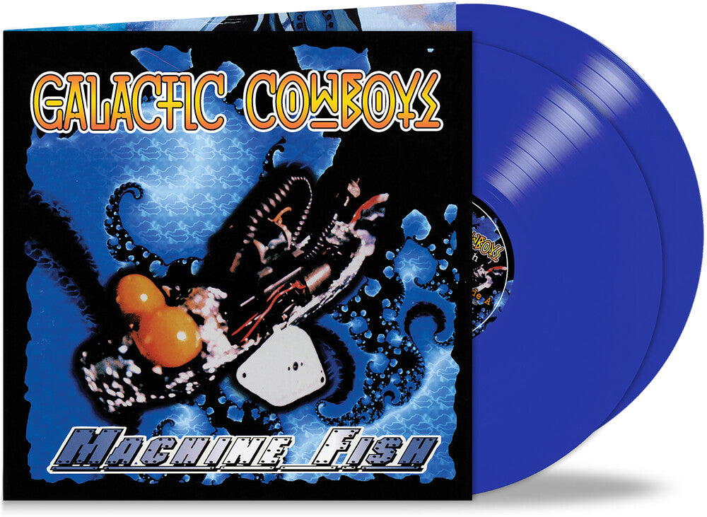 the album cover for Galactic Cowboys - Machine Fish / Feel The Rage (Blue) [Colored Vinyl]