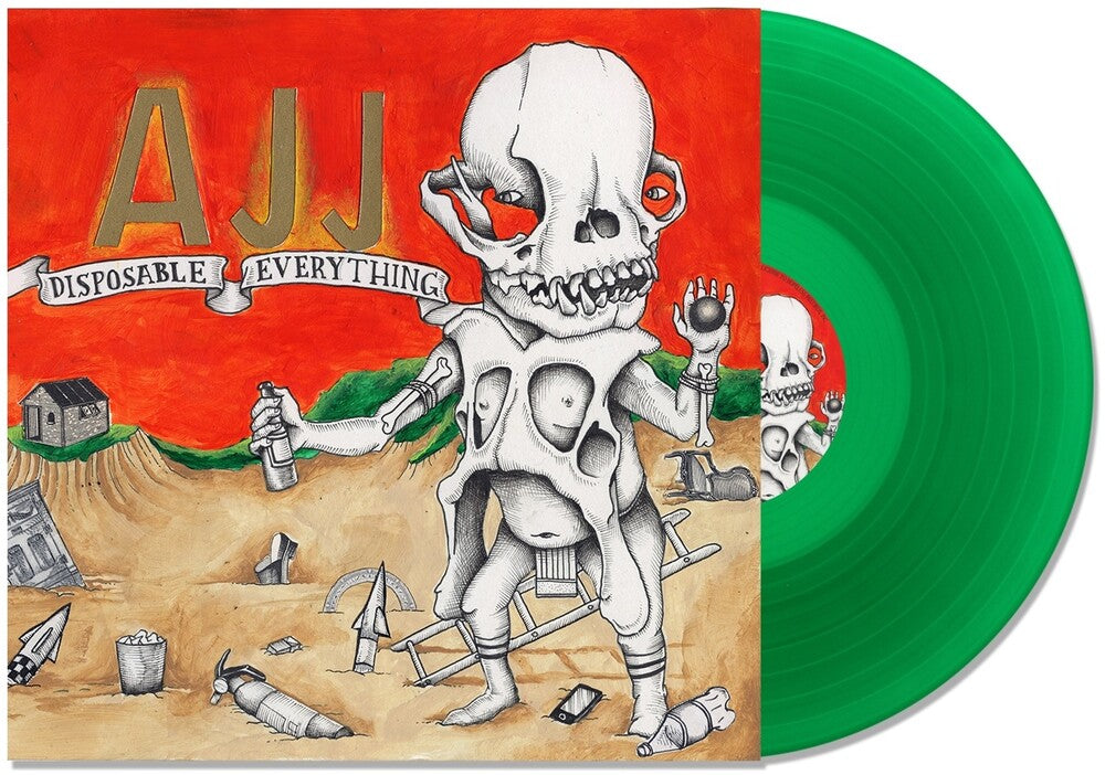 the album cover for AJJ - Disposable Everything [Green LP]