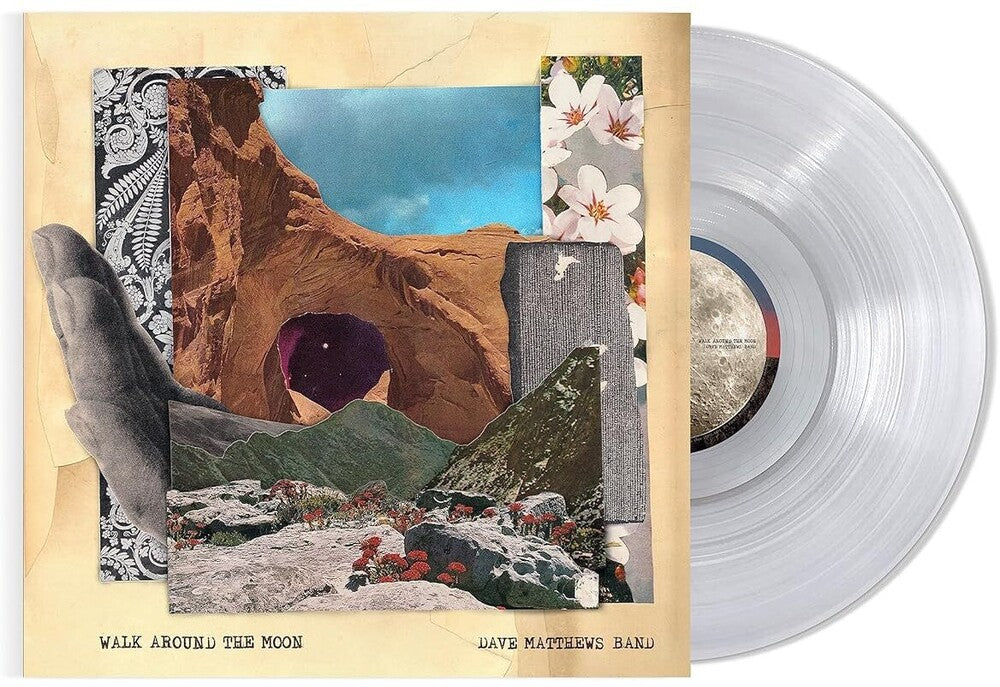the album cover for Dave Matthews Band - Walk Around The Moon [Indie Exclusive Limited Edition Clear LP]