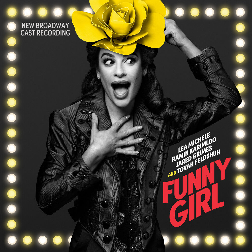 the album cover for New Broadway Cast of Funny Girl - Funny Girl (New Broadway Cast Recording) [Yellow 2LP]