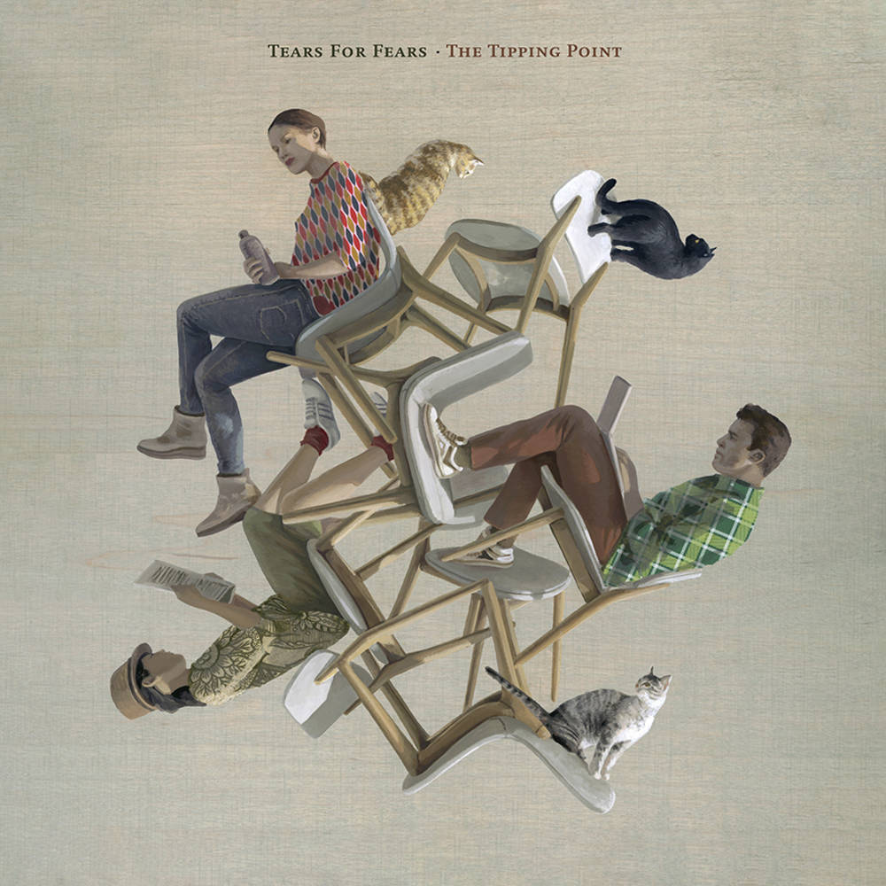 the album cover for Tears For Fears - The Tipping Point [Indie Exclusive Limited Edition Grass Green LP + Litho Print]