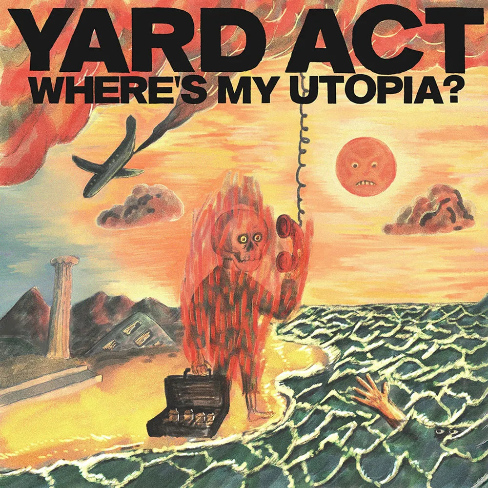 the album cover for Yard Act - Where's My Utopia? [Indie Exclusive Limited Edition Orange LP]
