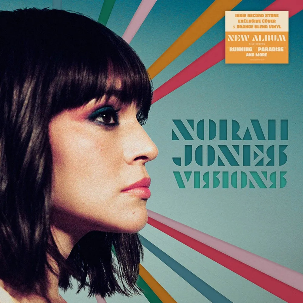 the album cover for Norah Jones - Visions [Indie Exclusive Limited Edition Orange Blend LP Alternate Cover LP]