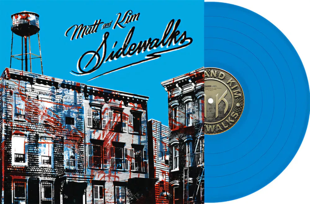 the album cover for Matt & Kim - Sidewalks [RSD Essential Indie Colorway Blue LP]