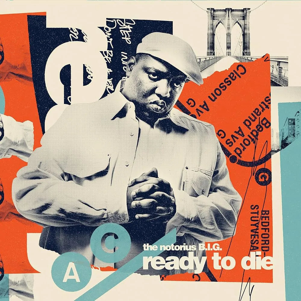 the album cover for Notorious B.I.G. - Ready To Die (30th Anniversary Edition) (Blue)