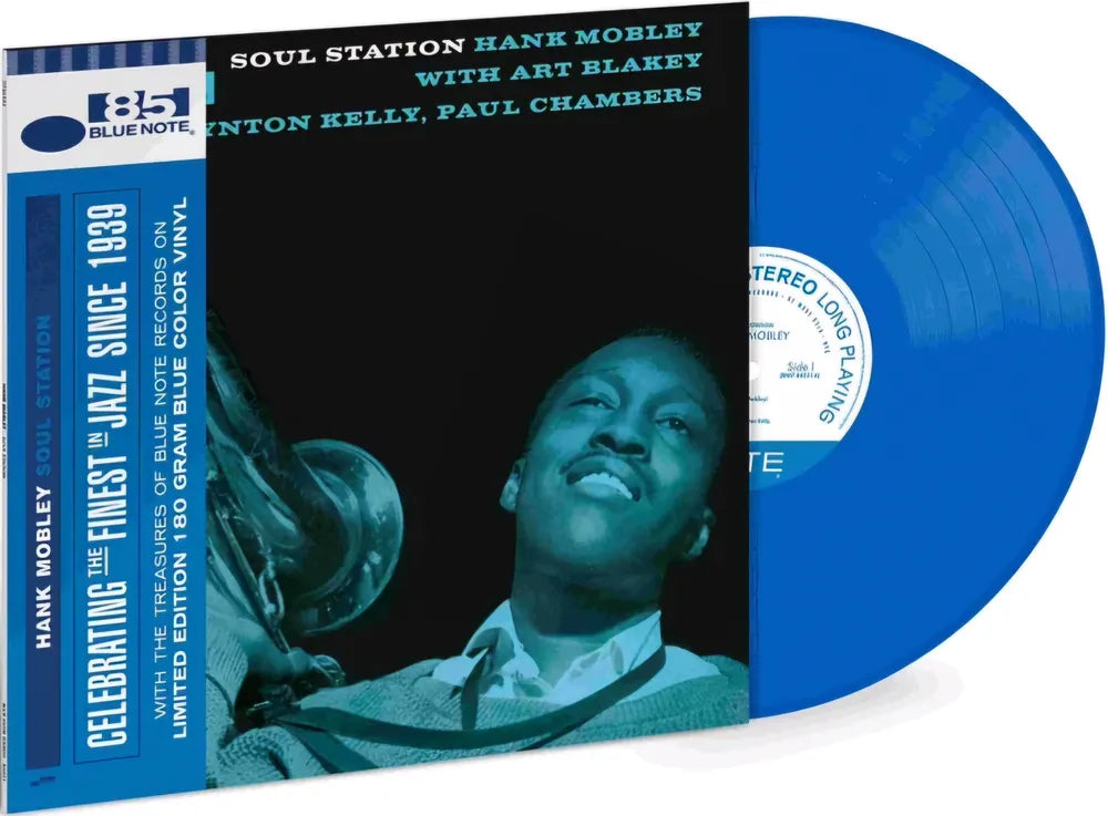 the album cover for Hank Mobley - Soul Station [Blue LP]