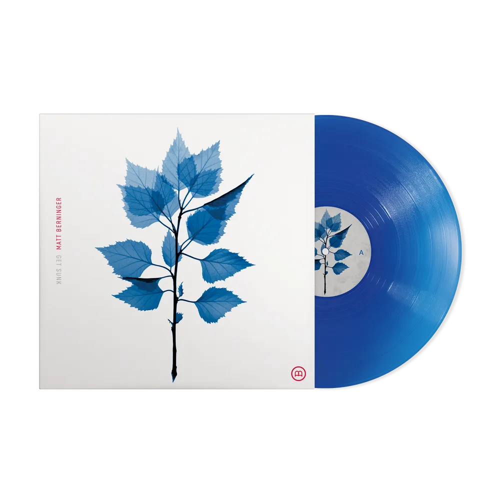 the album cover for Matt Berninger - Get Sunk [Indie Exclusive Translucent Blue vinyl ]