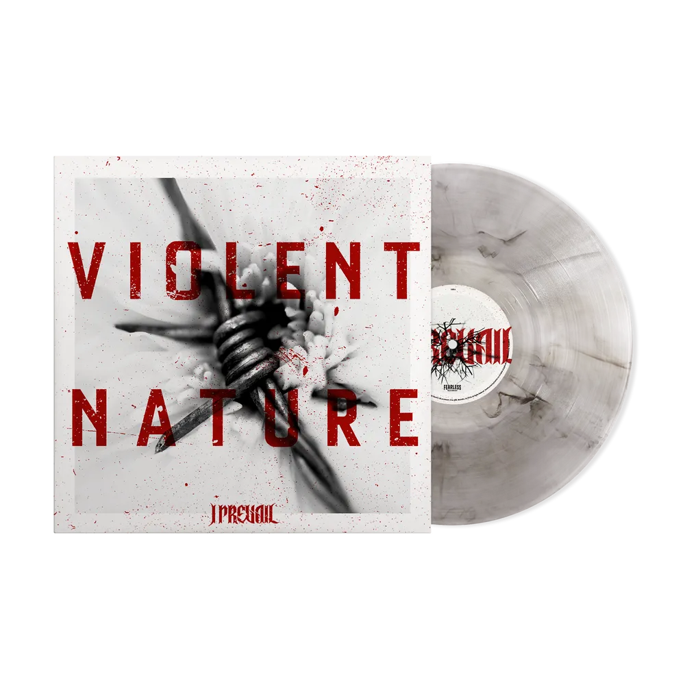 the album cover for I Prevail - Violent Nature [Indie Exclusive Clear Smoke LP]