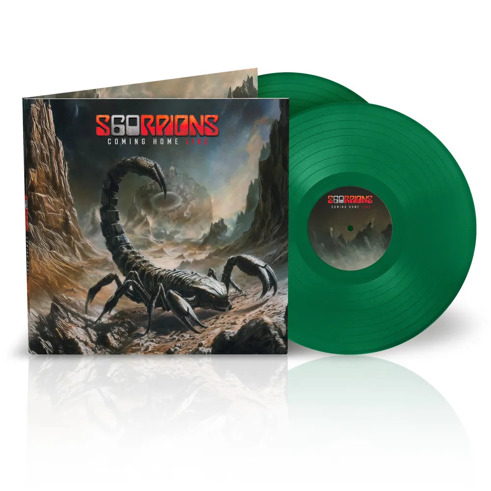 the album cover for Scorpions - Coming Home Live [Indie Exclusive 180g Green 2 LP]