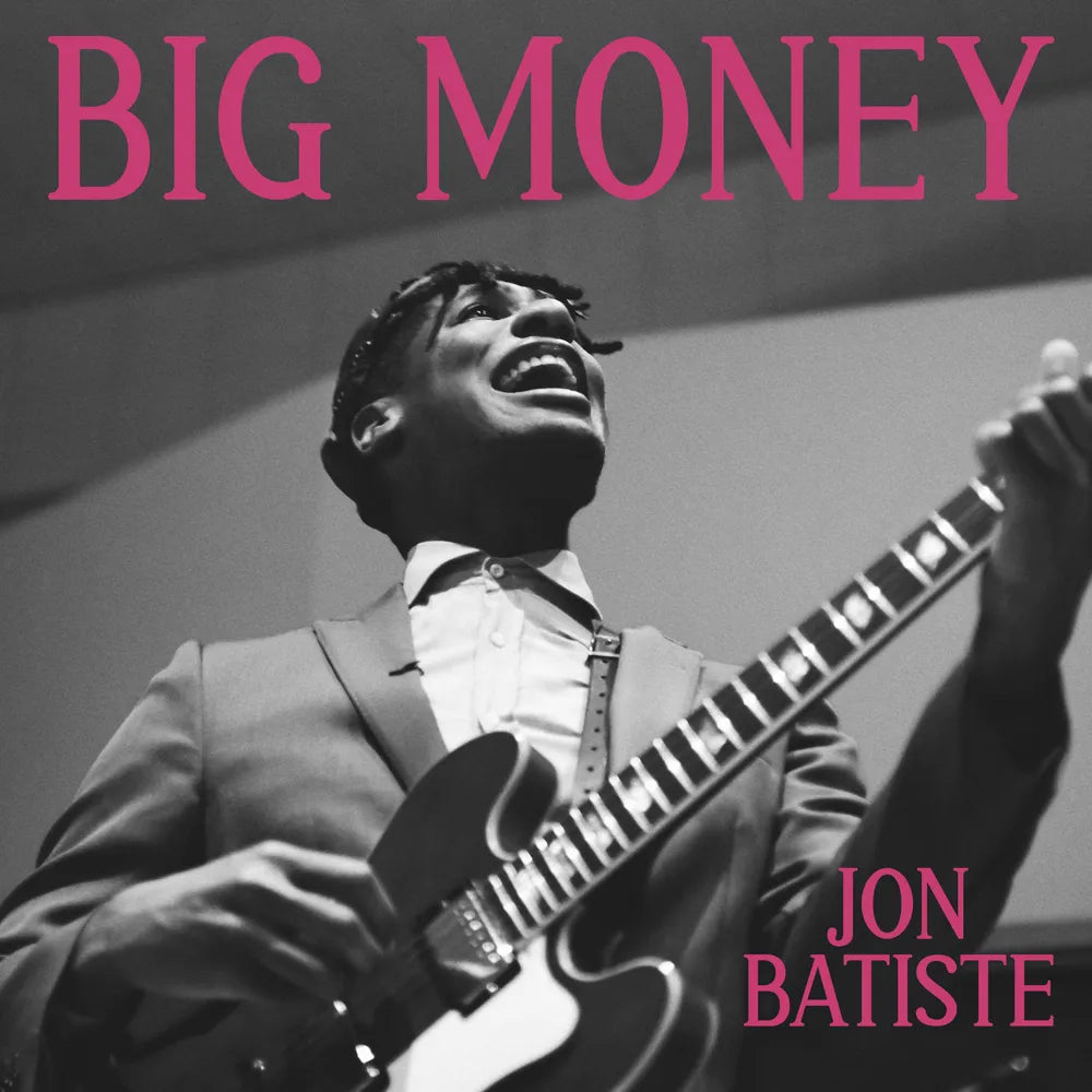 the album cover for Jon Batiste - BIG MONEY [Indie Exclusive Light Blue LP]