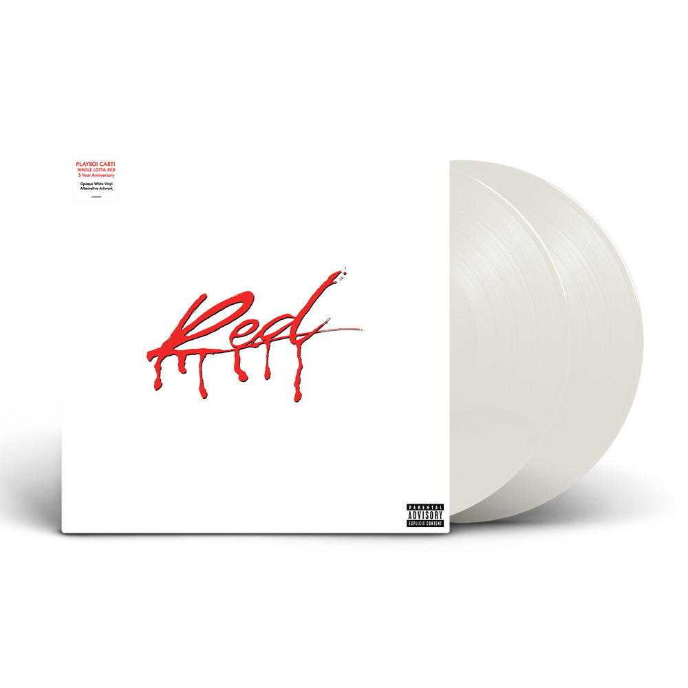 the album cover for Playboi Carti - Whole Lotta Red (5 Year Anniversary Edition) [Rain Cloud White]