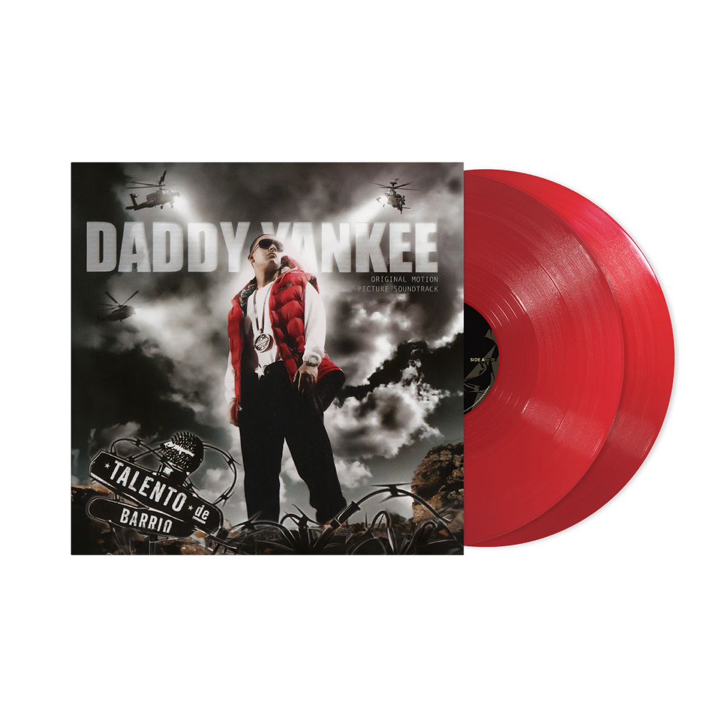 the album cover for Daddy Yankee - Talento De Barrio [Opaque Red]