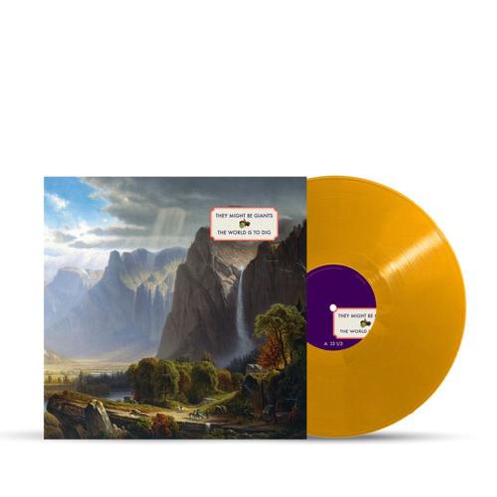 the album cover for They Might Be Giants - The World Is To Dig [180 Gram Honey Mustard]