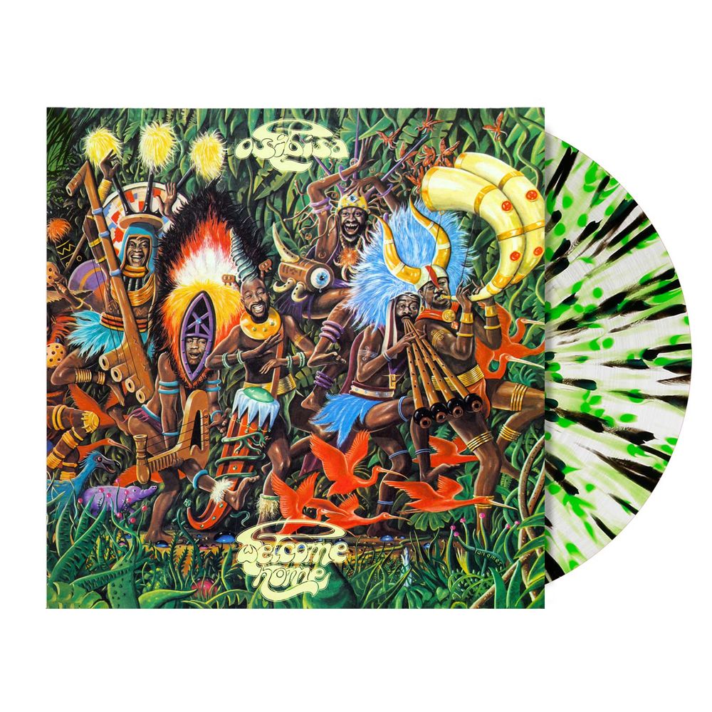the album cover for Osibisa - Welcome Home [Indie Exclusive Psychedelic Splatter]